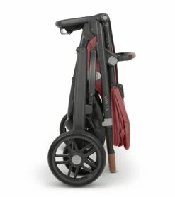 UPPAbaby Vista V2 Single-to-Double Stroller - Lucy (Rosewood Melange / Carbon / Saddle Leather) -Stroller Promotion Store uppababy vista v2 single to double stroller lucy rosewood melange carbon saddle leather 156
