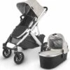 UPPAbaby Vista V2 Single-to-Double Stroller - Sierra (Dune Knit/Silver/Black Leather) -Stroller Promotion Store uppababy vista v2 single to double stroller sierra dune knit silver black leather 34