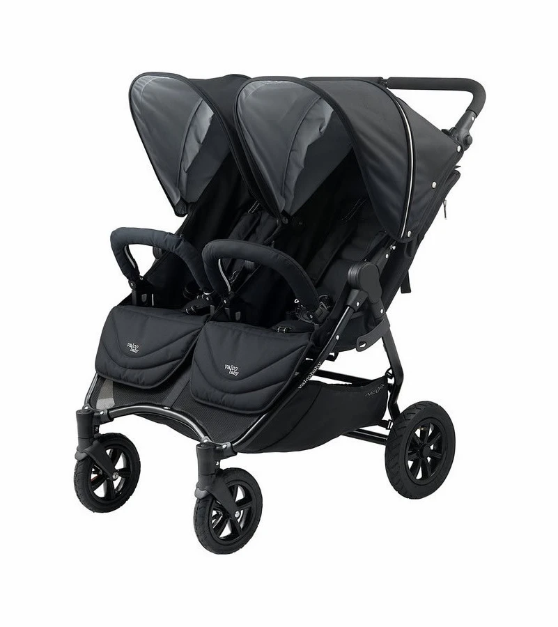 Valco Neo Twin Double Stroller - Black Lightning 4 Valco Neo Twin Double Stroller - Black Lightning - Image 2