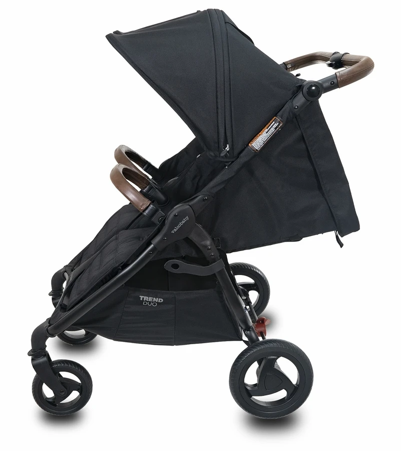 Valco Snap Duo Trend Side By Side Double Stroller - Black 4 Valco Snap Duo Trend Side By Side Double Stroller - Black - Image 2