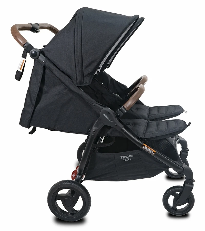 Valco Snap Duo Trend Side By Side Double Stroller - Black 8 Valco Snap Duo Trend Side By Side Double Stroller - Black - Image 6