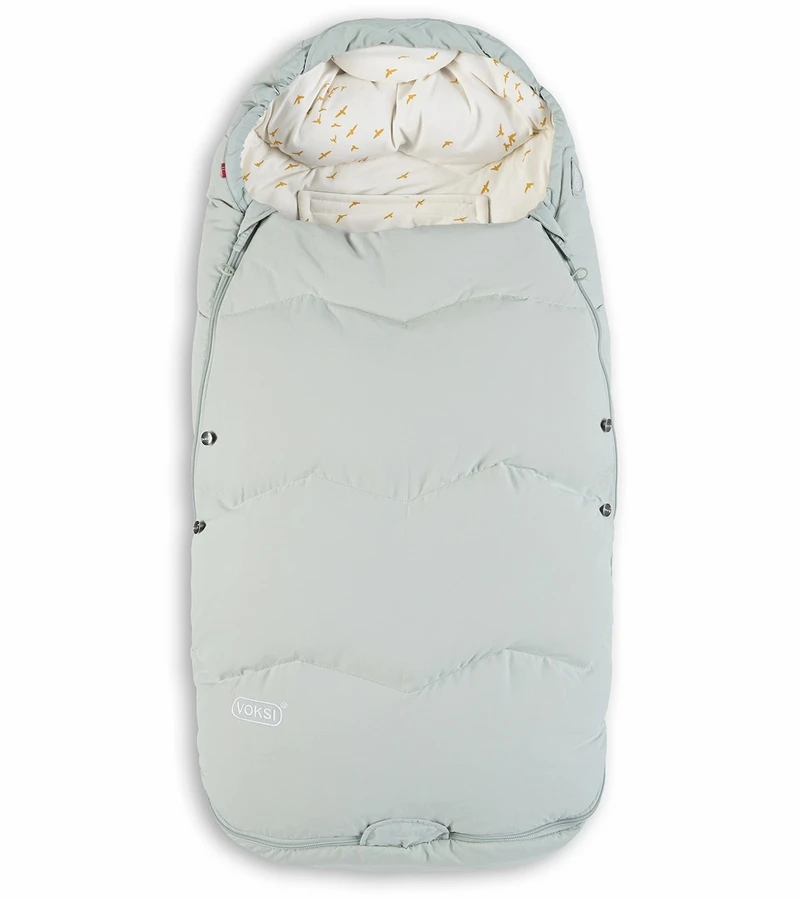 Voksi Explorer Footmuff - Dusty Green / Flying 3 Voksi Explorer Footmuff - Dusty Green / Flying