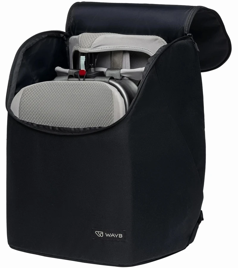 WAYB Pico Forward Facing Travel Car Seat + Deluxe Travel Bag Bundle - Jet 4 WAYB Pico Forward Facing Travel Car Seat + Deluxe Travel Bag Bundle - Jet - Image 2